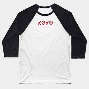 XOXO (RED) Baseball T-Shirt